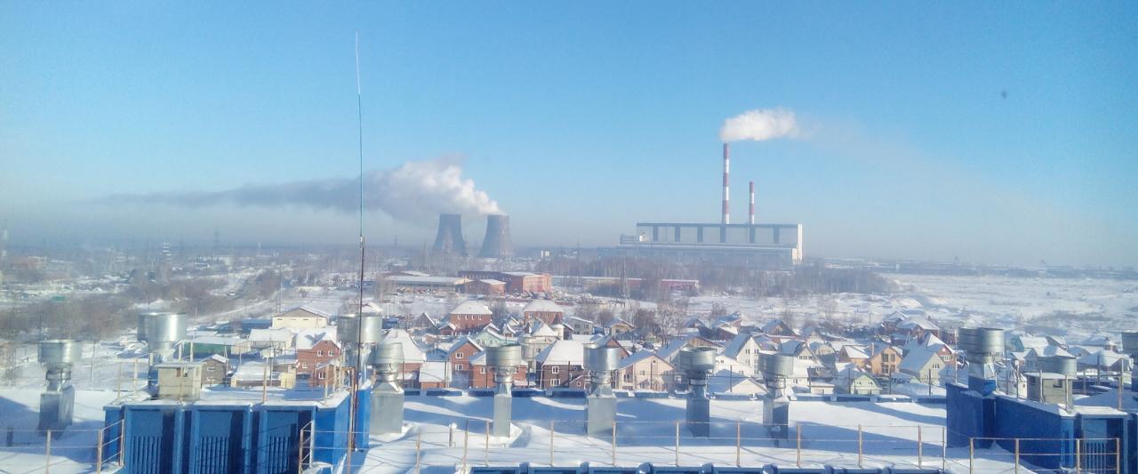 Guess what's the wind like today? - My, CHP, Smoke, Wind, , Novosibirsk