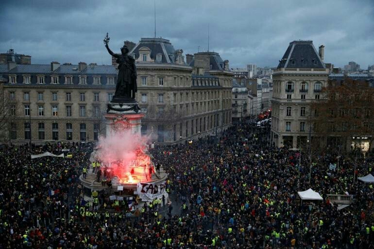 France today - France, Paris, Protest actions, Politics, Longpost, Negative