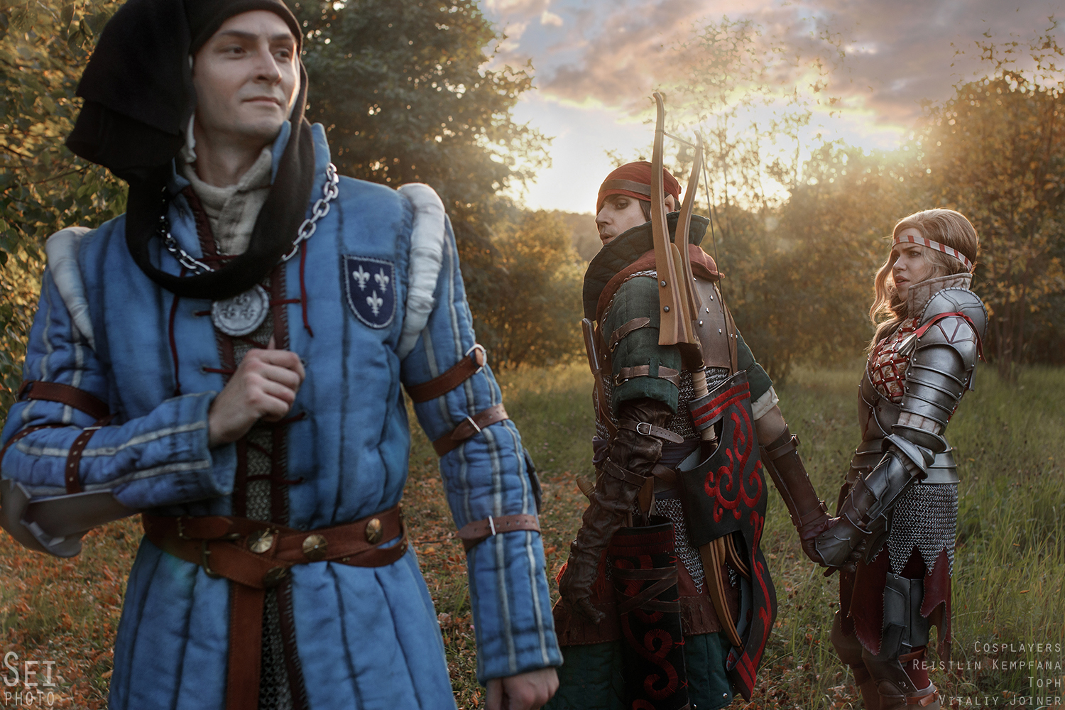 Cosplay Iorveth, Saskia, Roche. Based on the well-known meme - My, Witcher, Cosplay, Games, Iorvet, Vernon Roche, Saskia, Memes, Wrong guy