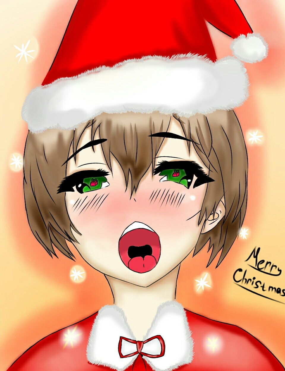 Merry christmas - My, Anime, Christmas, New Year