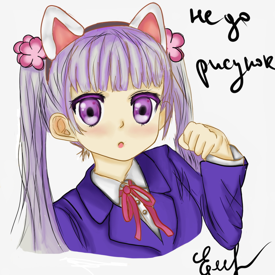 I did - My, Chan, Drawing, Digital drawing, Anime, Loli