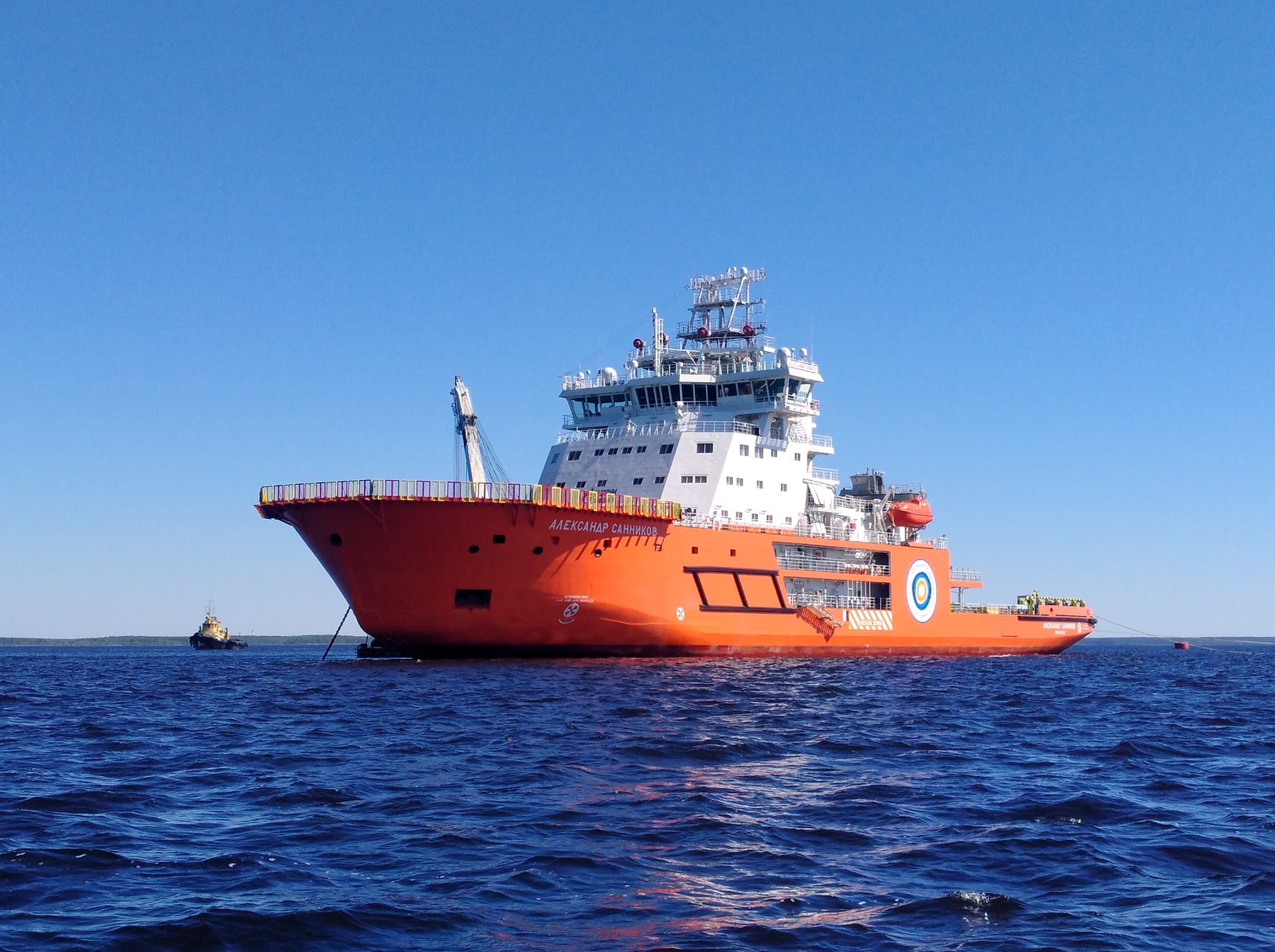 Icebreaker Alexander Sannikov - My, First long post, Ship, , Video, GIF, Longpost