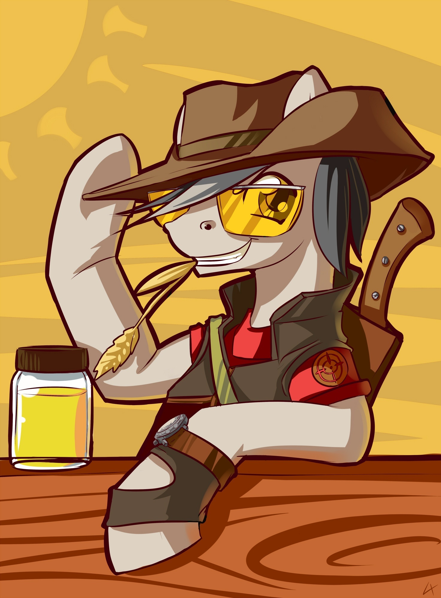 Sniper - good job mate - My little pony, Ponification, Team Fortress 2, Snipers, Lexx2dot0