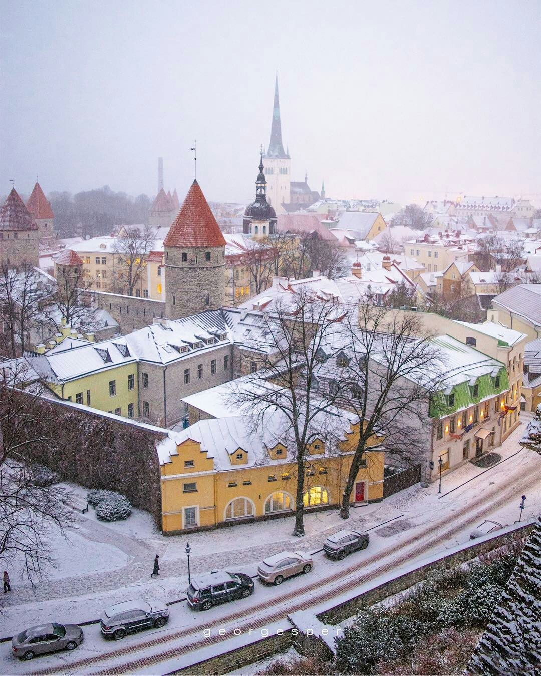 Winter Tallinn - Tallinn, Estonia, The photo, Winter, beauty, Architecture, Snow