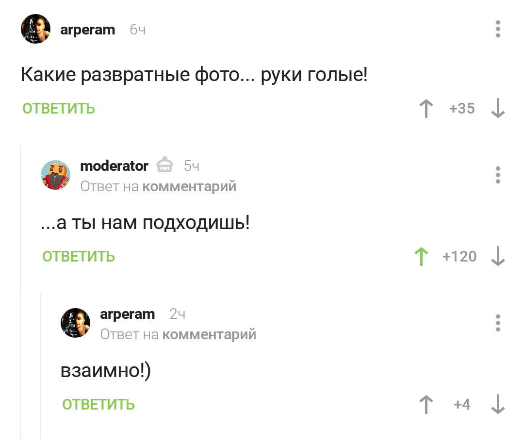 Какие развратные фото или комментарии на Пикабу - Комментарии на Пикабу, Скриншот, Цензура