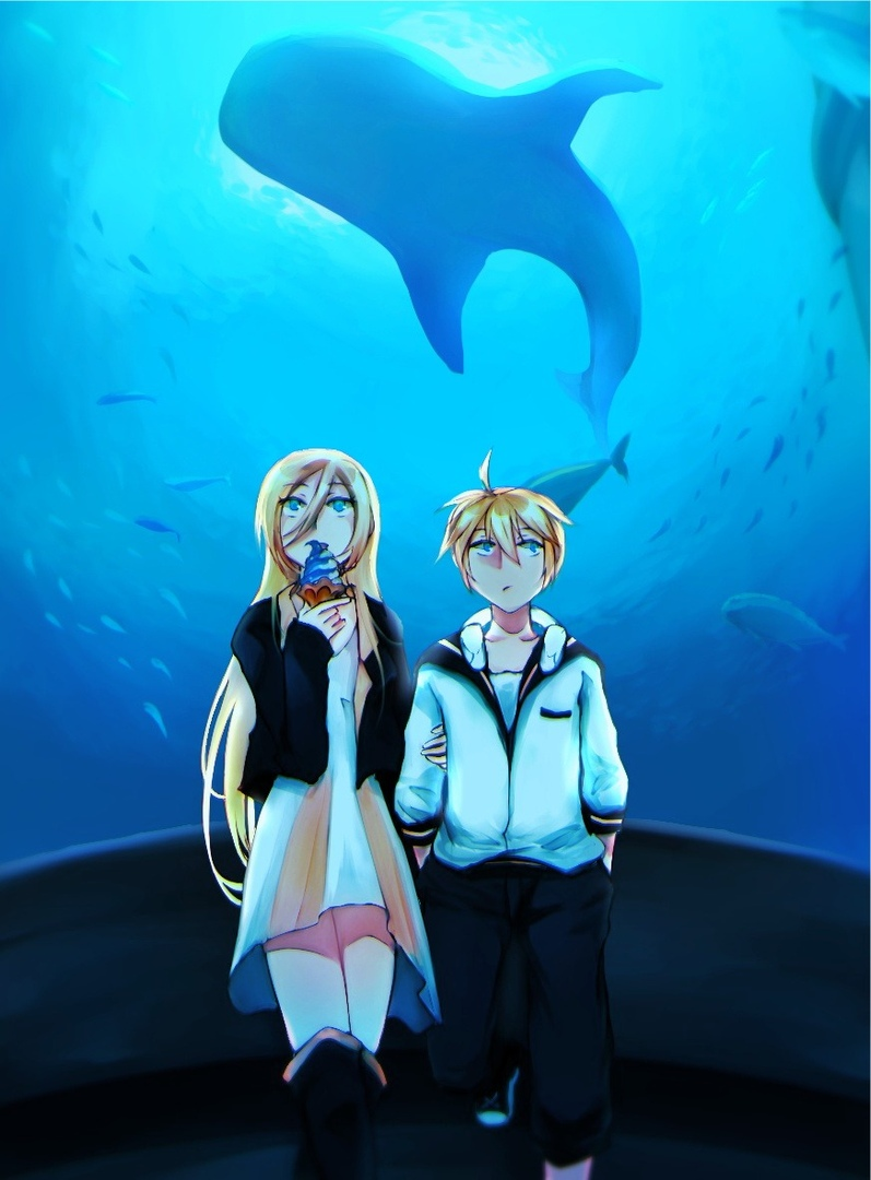 What a big fish - Anime, Not anime, Vocaloid, Kagamine len, Lily