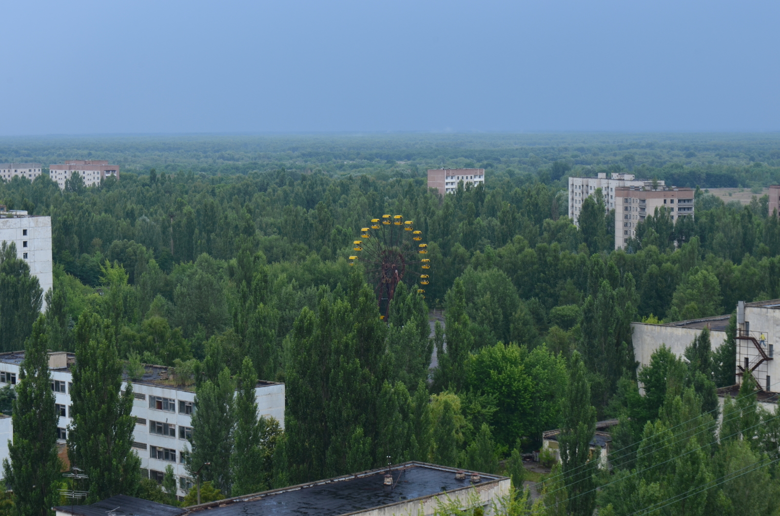 Pripyat after the rain. - My, Pripyat, Chernobyl, Stalker, The photo, Roof, Rain