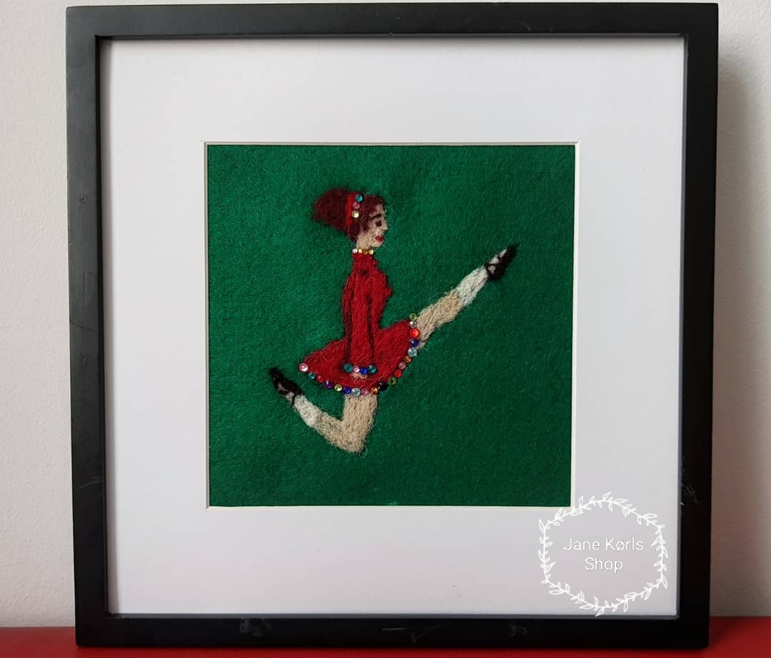 Irish dancing in art - My, Friday tag is mine, Irish dance, Dry felting, Needlework