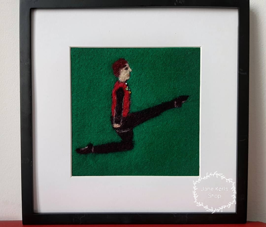 Irish dancing in art - My, Friday tag is mine, Irish dance, Dry felting, Needlework