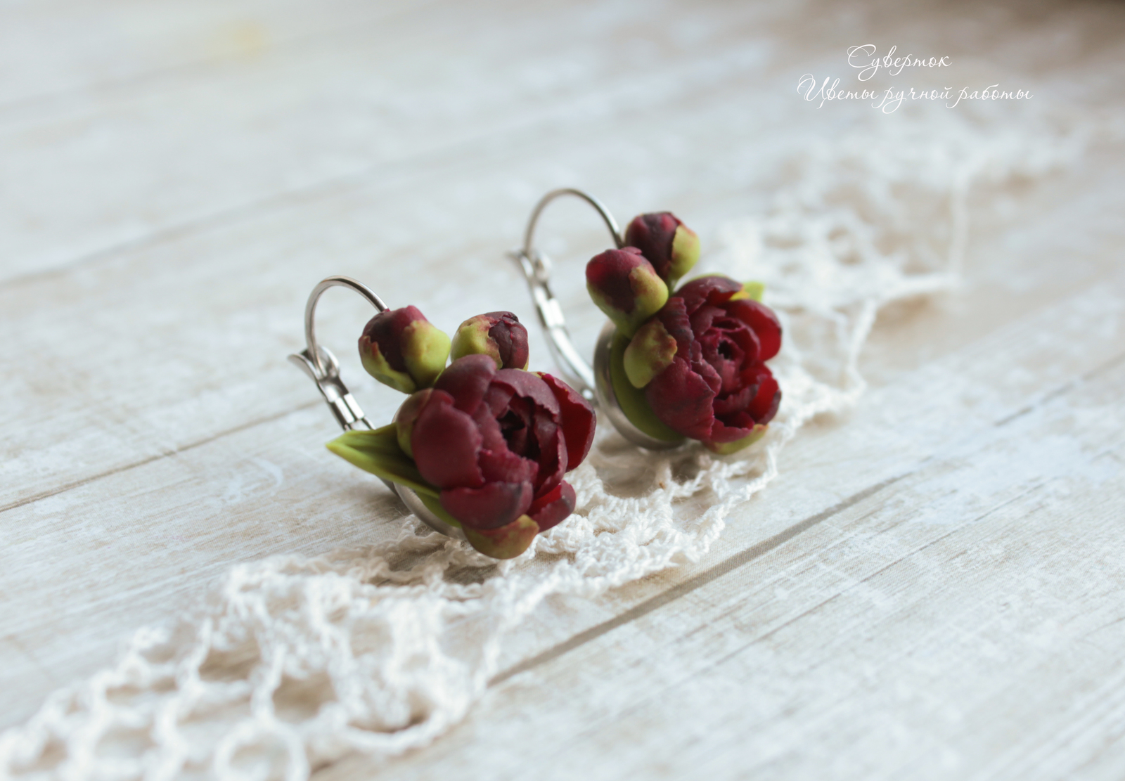 Miniature peonies are molded by hand from baked polymer clay. - My, Polymer clay, Polymer floristry, With your own hands, Handmade, Creation, Лепка, Needlework without process, Longpost