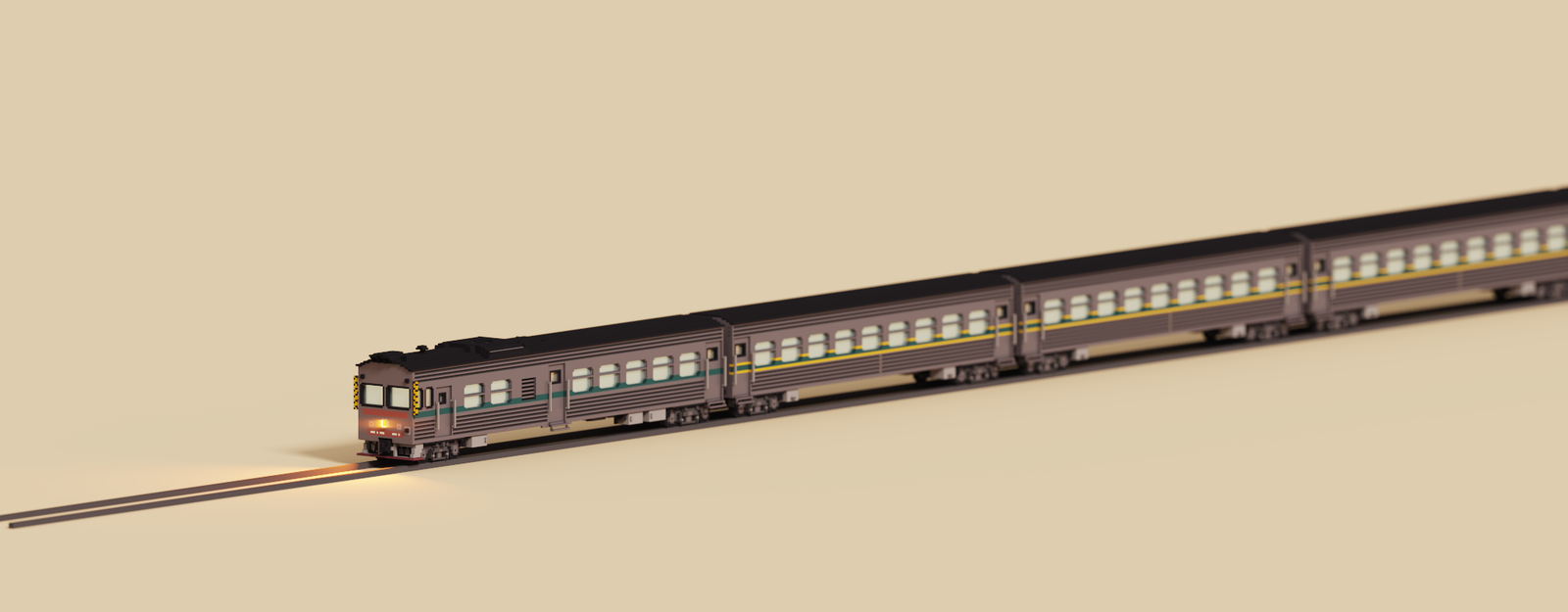 my little train - My, A train, Collab, , Voxelart, Pixel Art, Japan, the USSR, Railway, Longpost