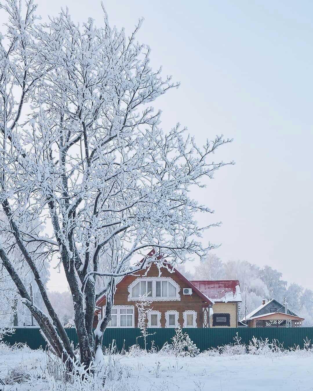 Balobanovo village, Yaroslavl region - Village, The photo, beauty, Nature, beauty of nature, Winter, Snow, Russia, Longpost