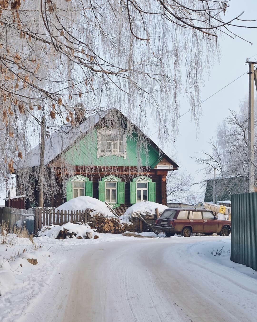 Balobanovo village, Yaroslavl region - Village, The photo, beauty, Nature, beauty of nature, Winter, Snow, Russia, Longpost