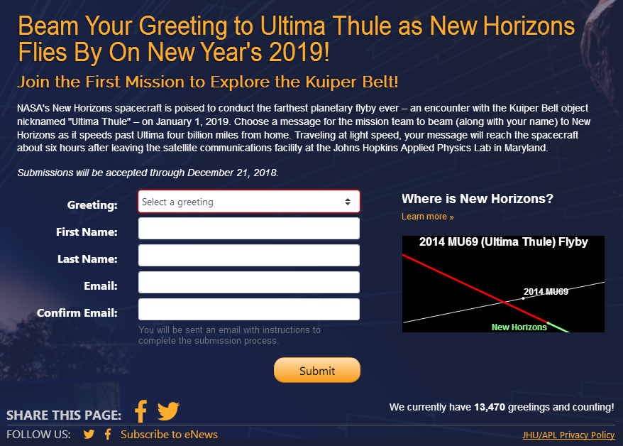 Happy New Year New Horizons - Space, New horizons, Kuiper Belt, Ultima thule