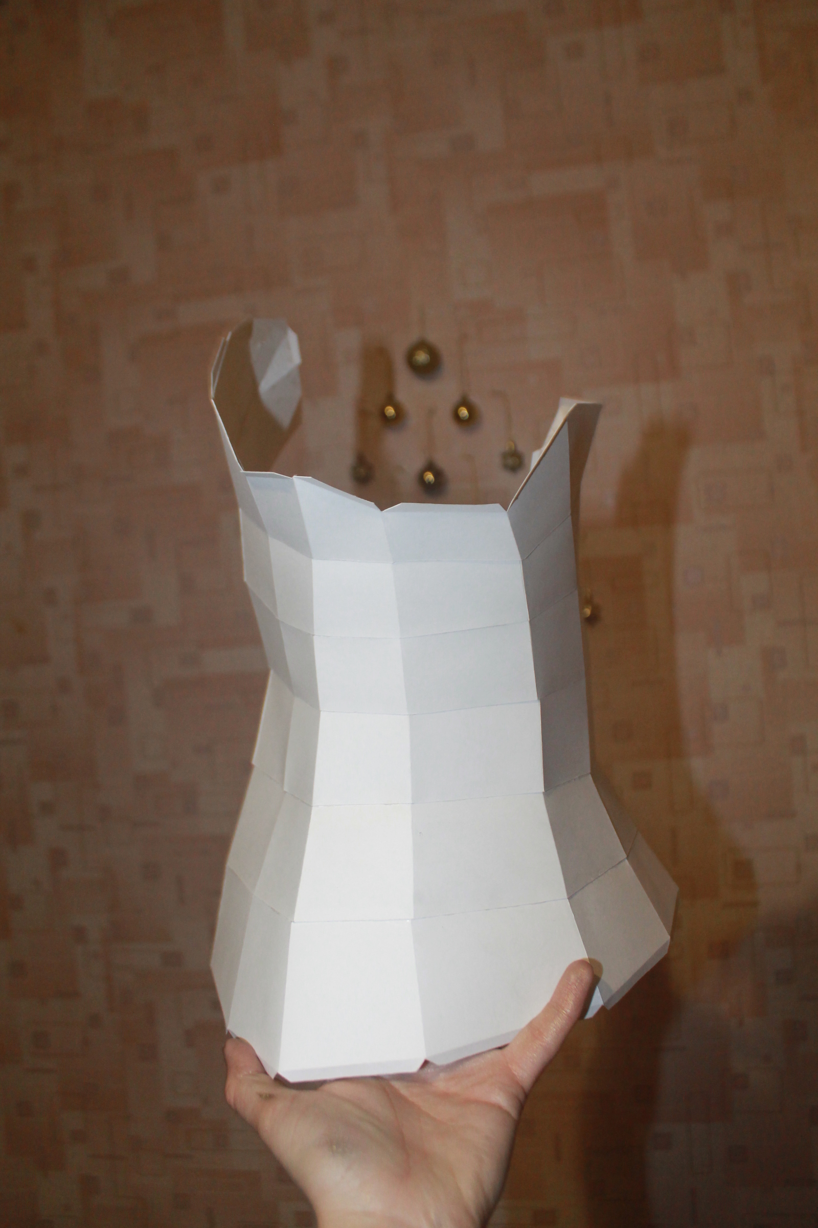 Deer made of cardboard. - My, Papercraft, Deer, Pepakura, Needlework with process, Longpost, Deer