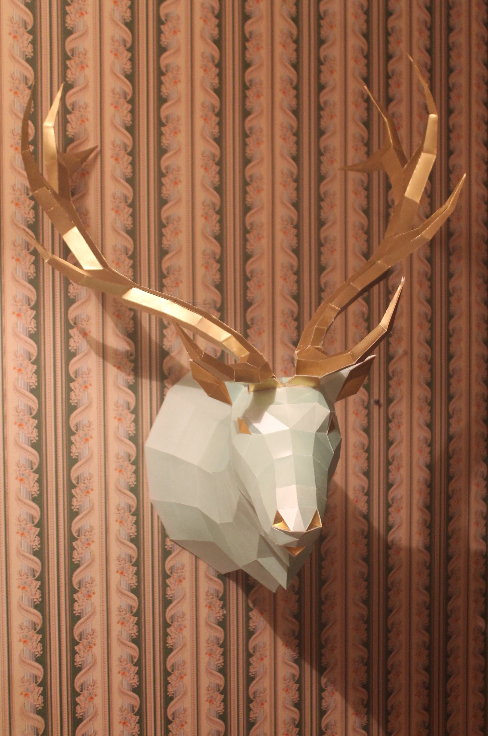 Deer made of cardboard. - My, Papercraft, Deer, Pepakura, Needlework with process, Longpost, Deer