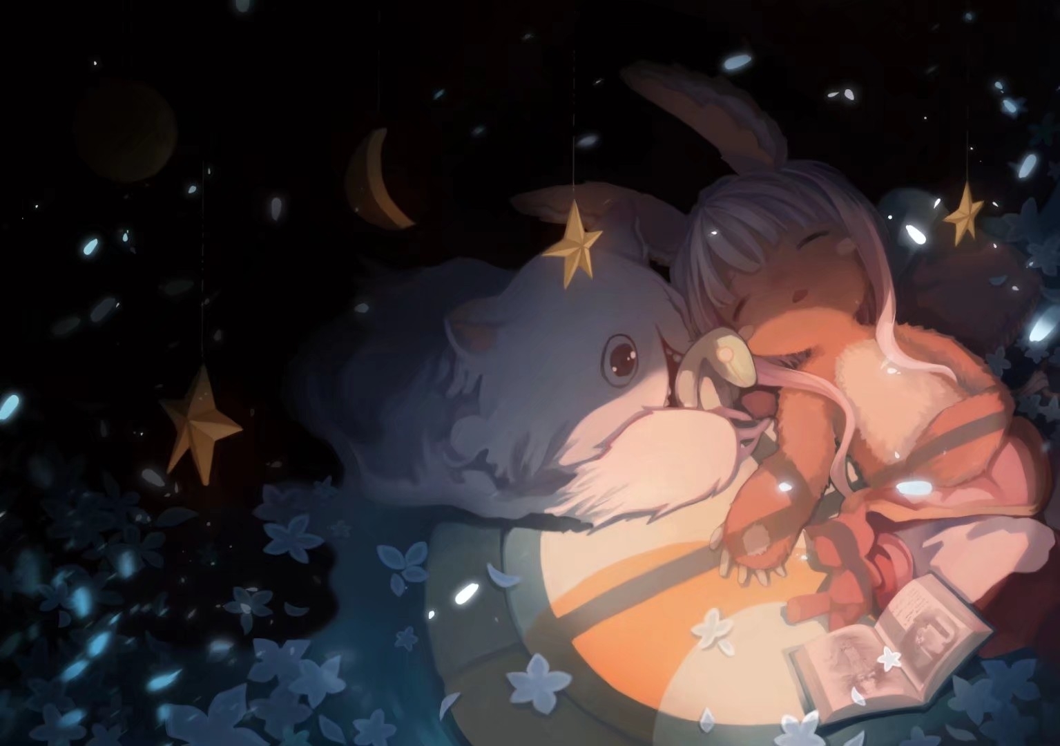 A moment of rest - Anime art, Anime, Made in abyss, Nanachi, Mitty