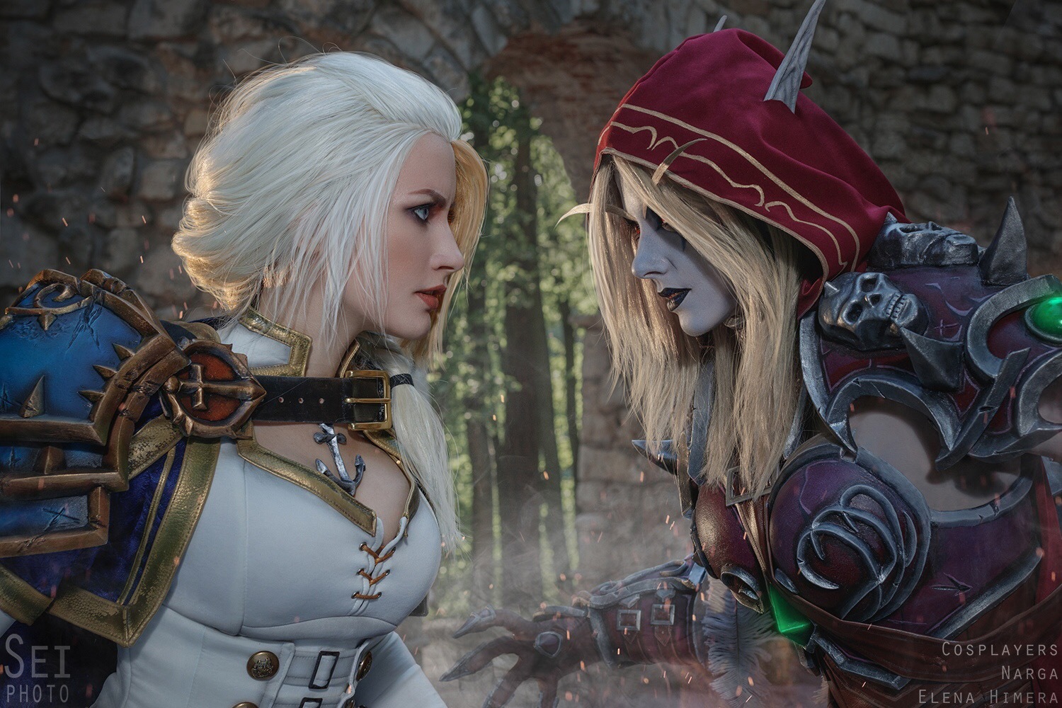 Sylvanas & Jaina by Elena Himera & Narga - Косплей, Сильвана Ветрокрылая, Джайна Праудмур, Elena Himera, Narga, Длиннопост