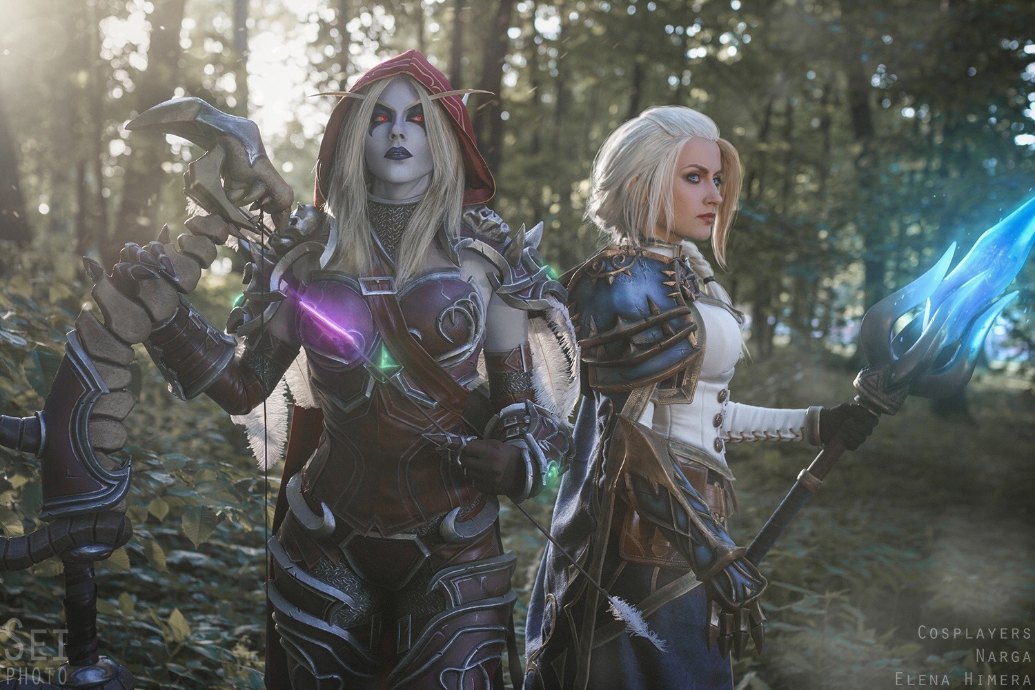 Sylvanas & Jaina by Elena Himera & Narga - Косплей, Сильвана Ветрокрылая, Джайна Праудмур, Elena Himera, Narga, Длиннопост