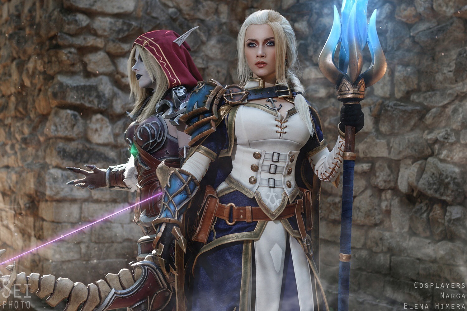 Sylvanas & Jaina by Elena Himera & Narga - Косплей, Сильвана Ветрокрылая, Джайна Праудмур, Elena Himera, Narga, Длиннопост