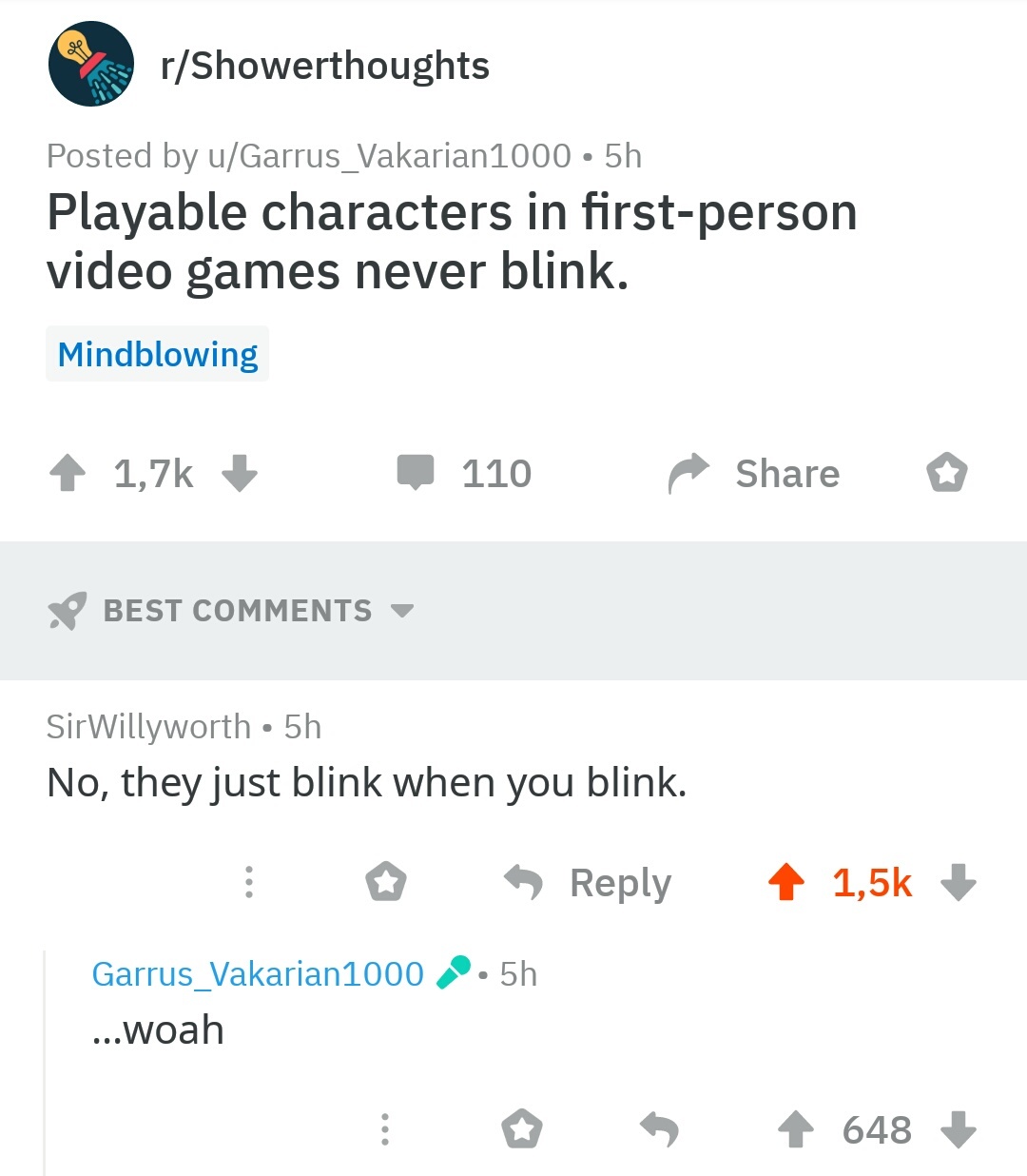 Never blink - , Blinking, Screenshot, Main character