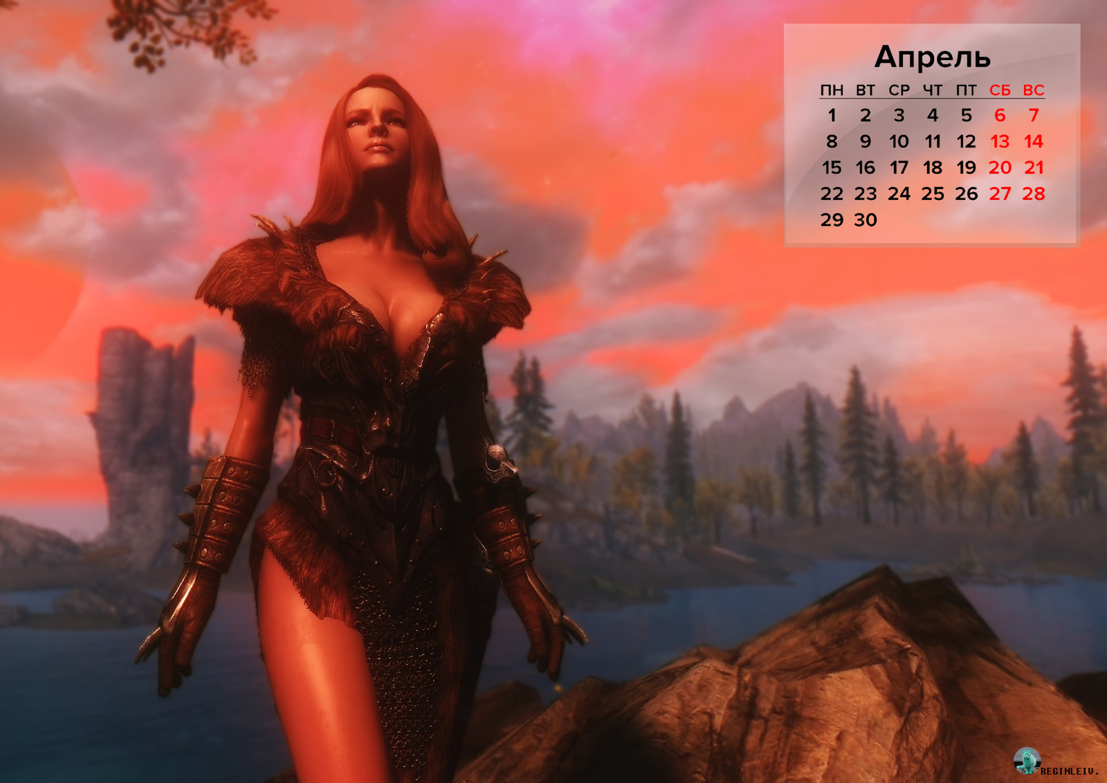 Cold calendar with warm filling - NSFW, My, Skyrim, The Elder Scrolls V: Skyrim, Games, Computer games, Screenshot, Longpost