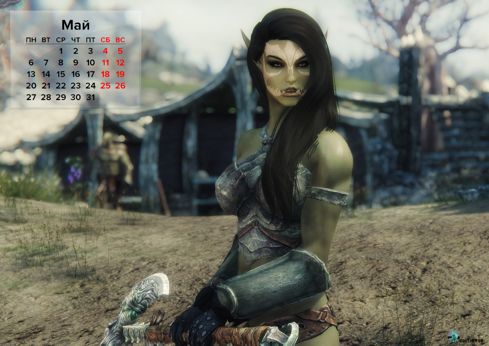 Cold calendar with warm filling - NSFW, My, Skyrim, The Elder Scrolls V: Skyrim, Games, Computer games, Screenshot, Longpost