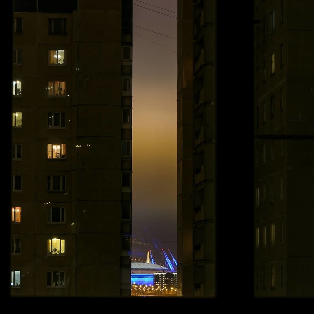 Day'n'night - My, Gazprom arena, The photo, Day, Night, 