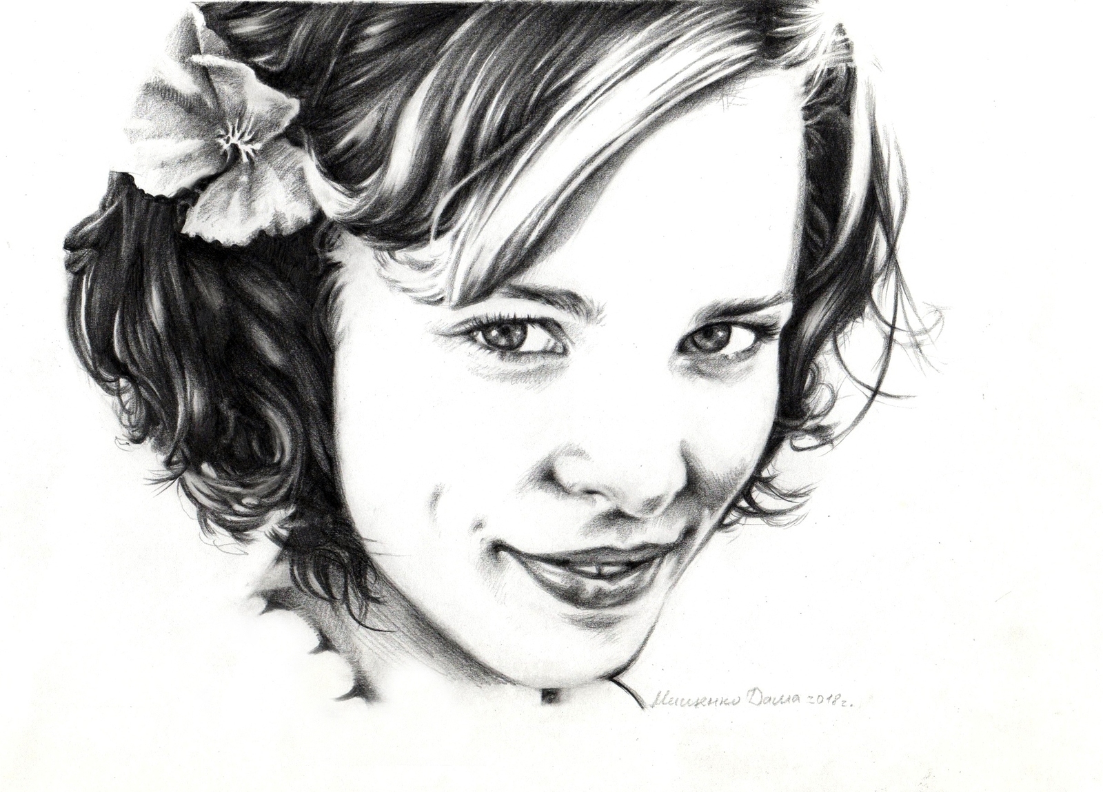 Portrait of Rachel McAdams - My, Portrait, Creation, Pencil drawing, Rachel McAdams, Actors and actresses, Drawing, Simple pencil, Photorealism