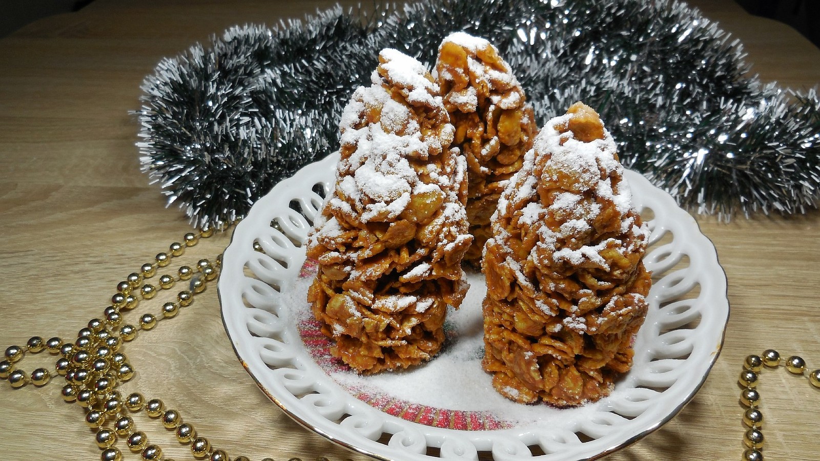 Новогодний десерт БЕЗ ВЫПЕЧКИ «Шишки» | Пикабу