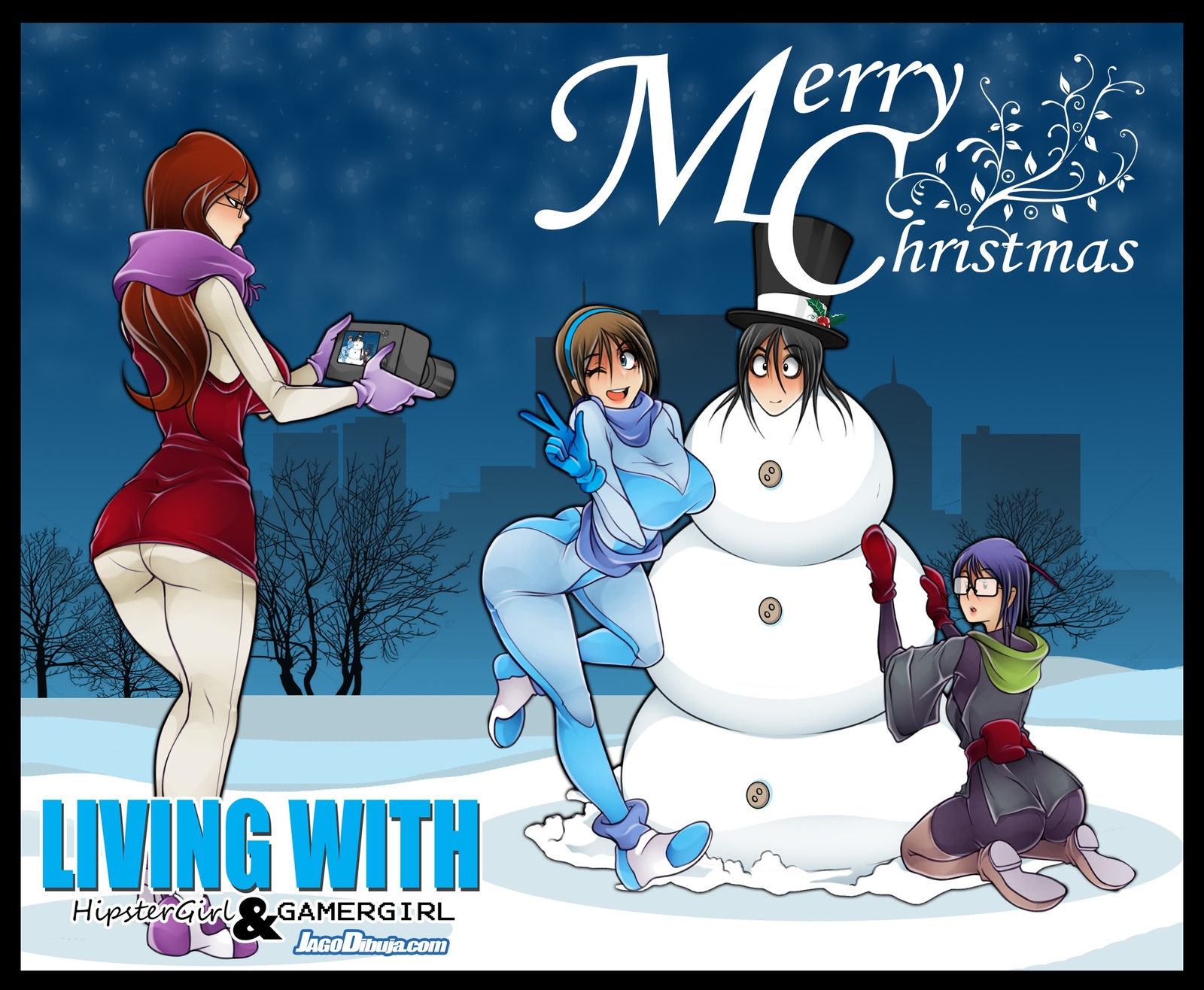 Merry christmas - Jago, Jagodibuja, Lwhag, Erika (Jago), , Elly Jago, Arthur, Art, Sophie Jago