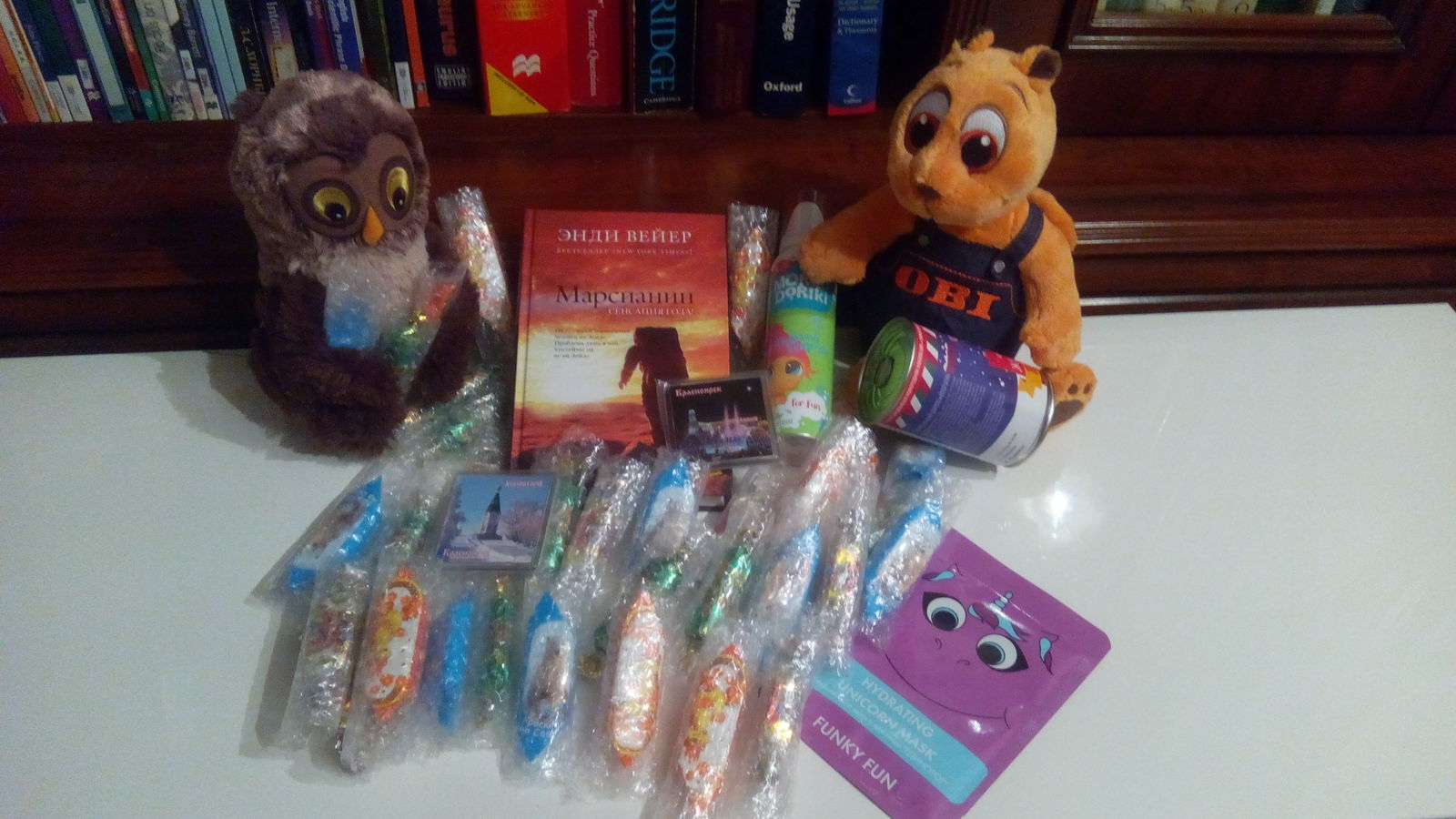 Greetings to all night owls and sleepless) New Year's package from Krasnoyarsk. - My, Gift exchange report, Gift exchange, Longpost, New Year's exchange from Mirrochka, Secret Santa