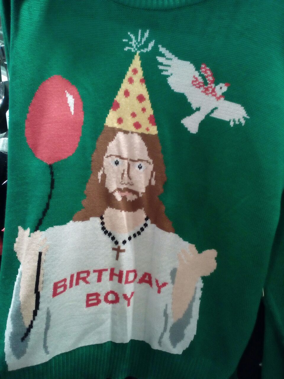 Real Christmas sweater - My, Pullover, Christmas, Jesus Christ