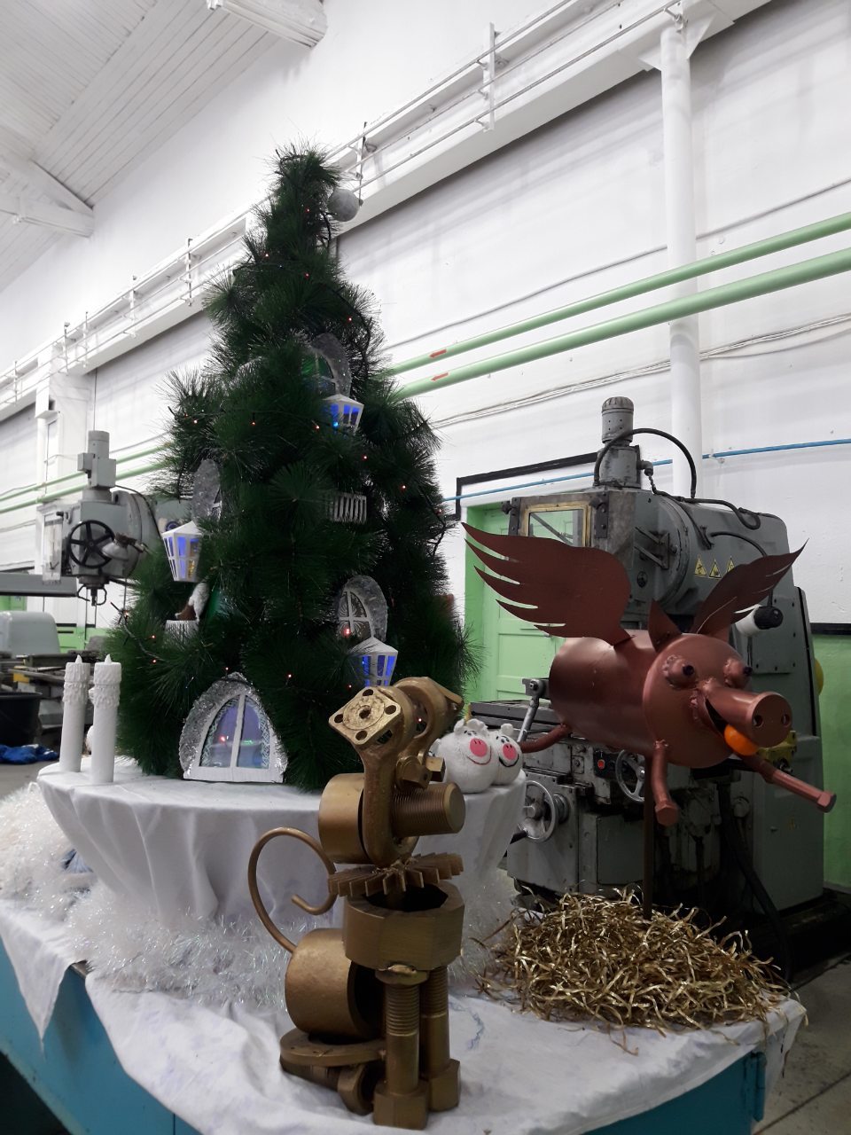 Christmas mood in the workshop) - My, , Imc, Factory, With your own hands, Longpost, Work