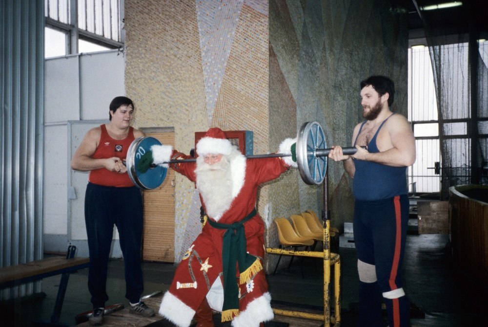 Photo with Soviet Santa Claus - Accordion, Father Frost, New Year, , The photo, Nostalgia, Longpost, Repeat