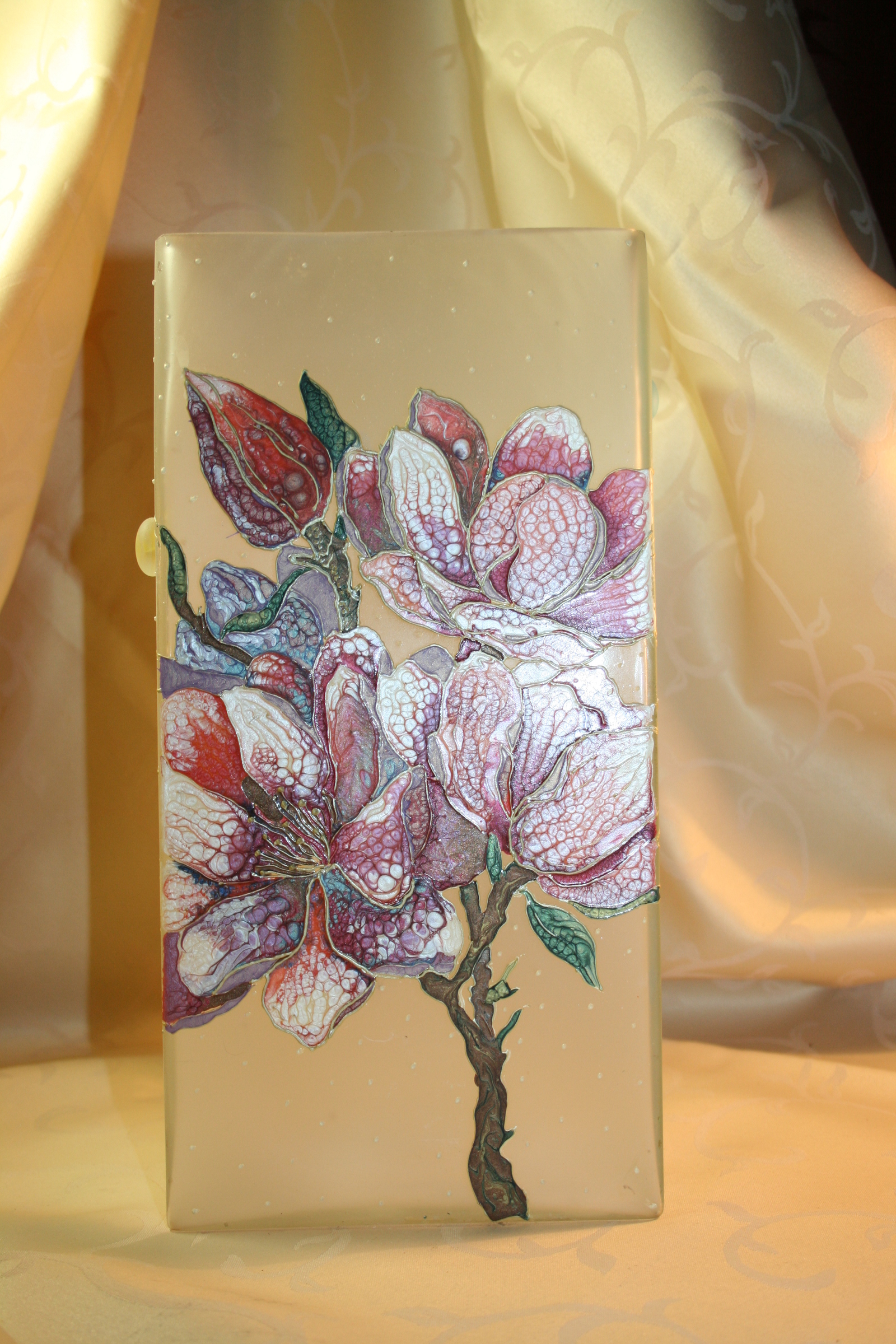 Vase. - Decor, Painting on glass, Glass, Vase, Longpost