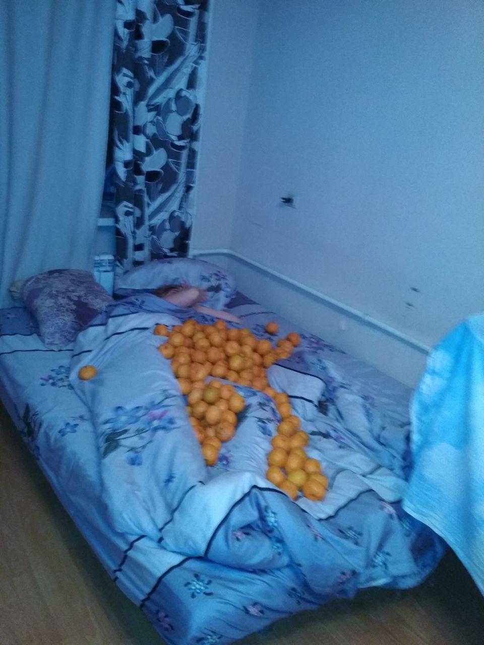 Fall asleep!) FATALITY)) - My, Tangerines, New Year, , Longpost