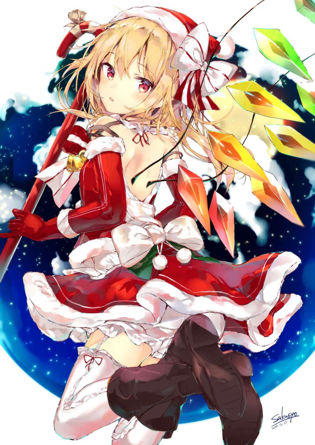 Flandre scarlet - Touhou, Anime art, Anime, Not anime, Flandre scarlet, Sakusyo