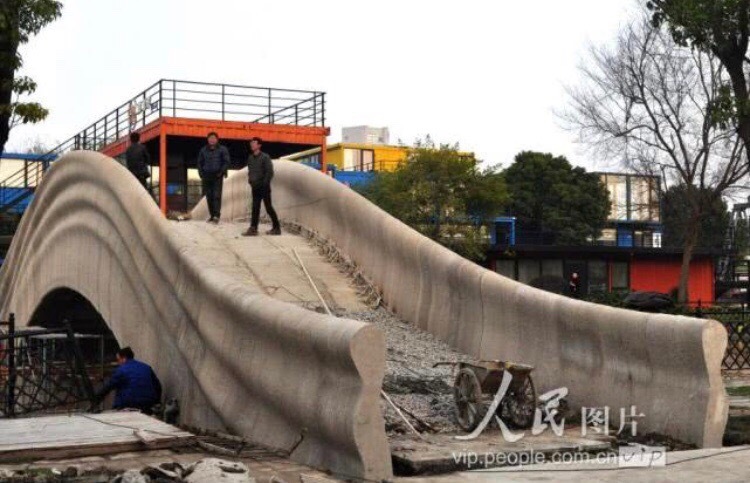 Bridge on a 3D printer - Bridge, China, Architecture, Technologies, Building, 3D printer, Longpost