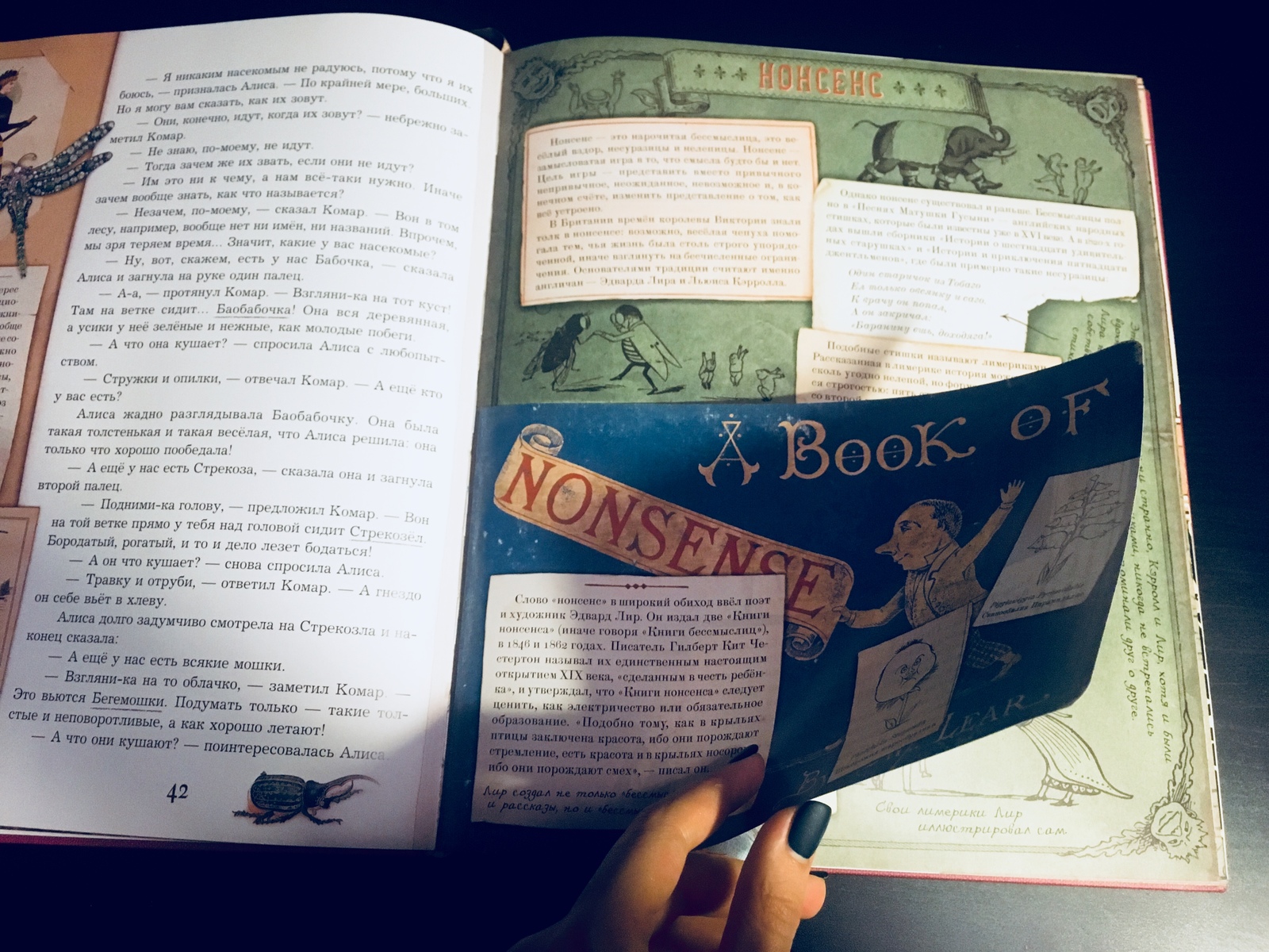 Alice Through the Looking Glass - an interactive book with three-dimensional illustrations - My, Books, Alice in the Wonderland, Lewis Carroll, Excerpt from a book, Interactive book, Longpost