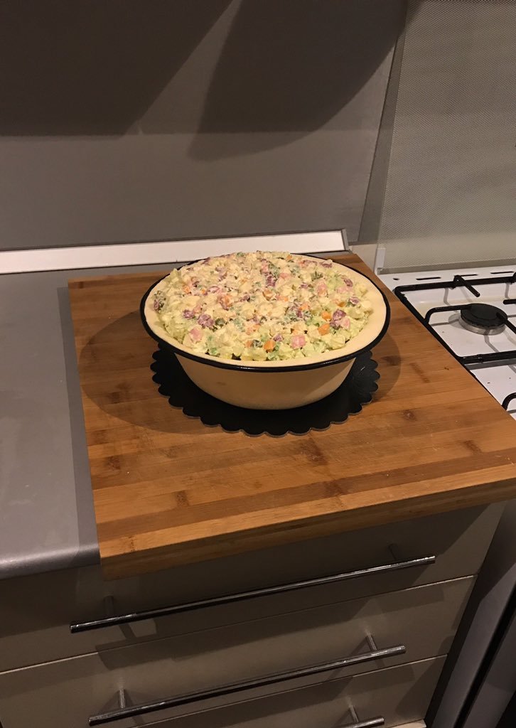 This is cake - Olivier salad, Cake, New Year