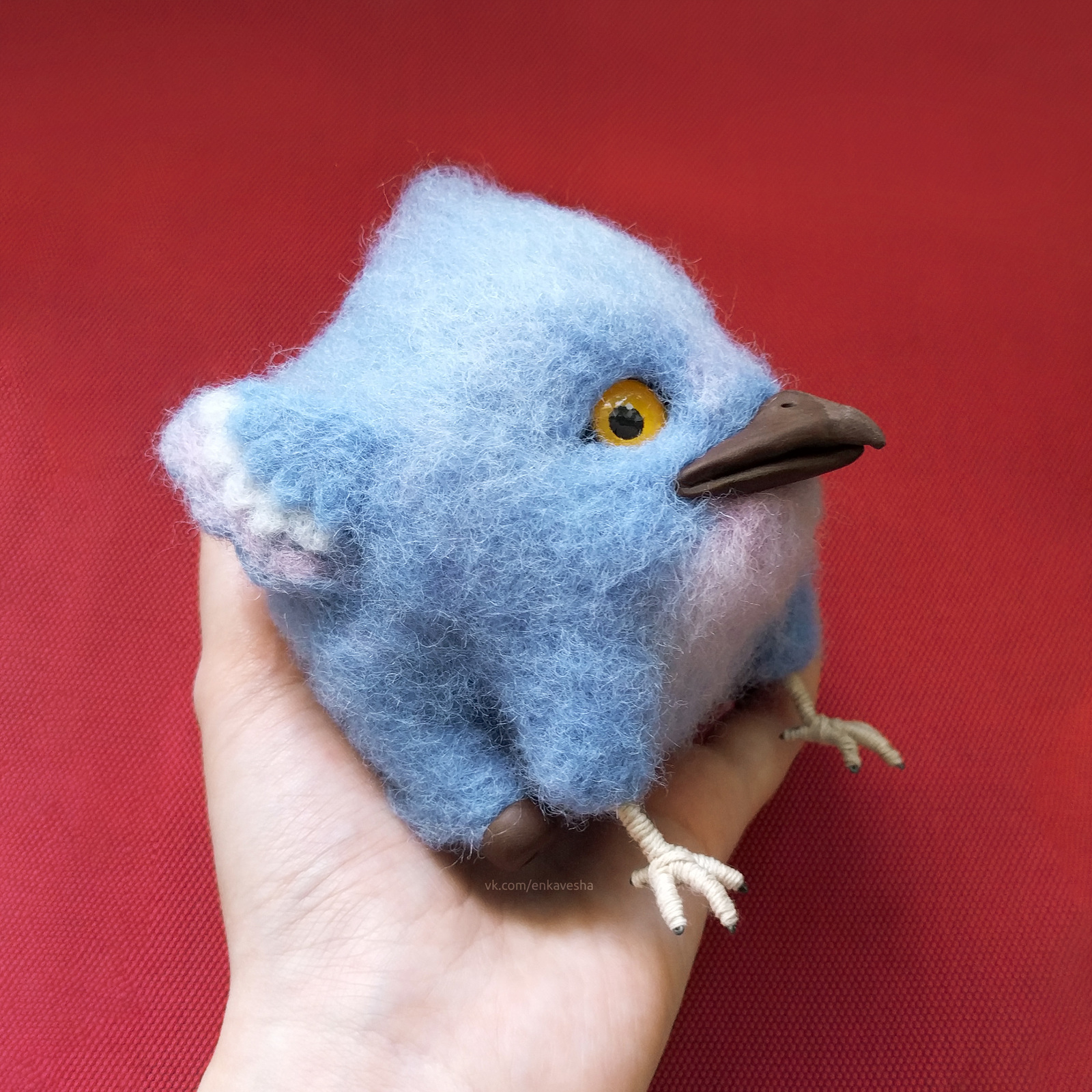 Spherical hippogriff - My, Wallow, Dry felting, Author's toy, Needlework, Needlework with process, Handmade, Harry Potter, Longpost