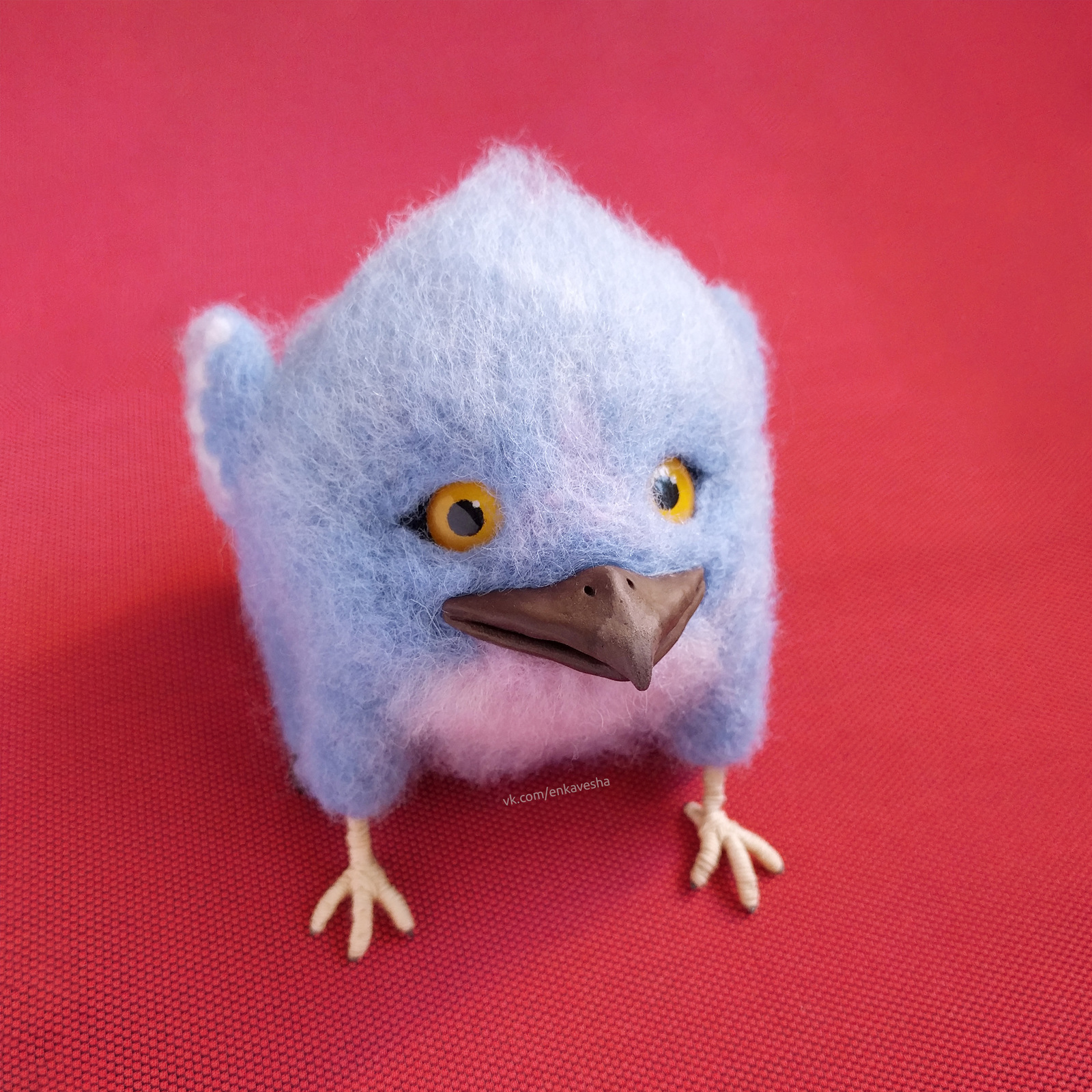 Spherical hippogriff - My, Wallow, Dry felting, Author's toy, Needlework, Needlework with process, Handmade, Harry Potter, Longpost