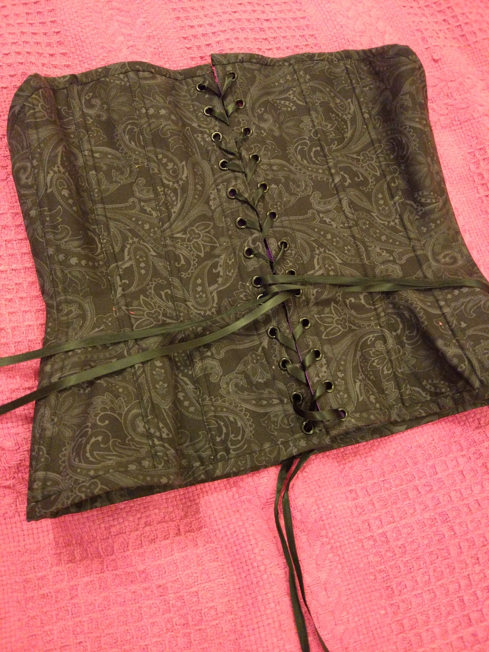 My first corset - My, Needlework without process, Corset, Longpost, Sewing