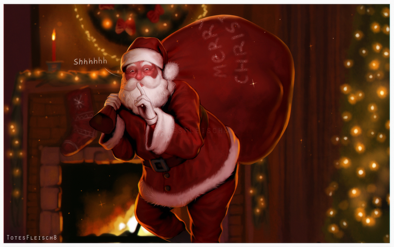 The holiday comes to us - Comics, Christmas, Santa Claus, Thief, Totesfleisch8