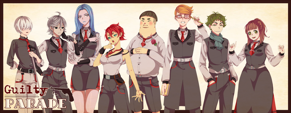 7 reasons why you should wait for the visual novel Guilty Parade from Nozori Games - My, Guilty Parade, Visual novel, Anime Game, Инди, Indie game, Detective, Gamedev, GIF, Longpost