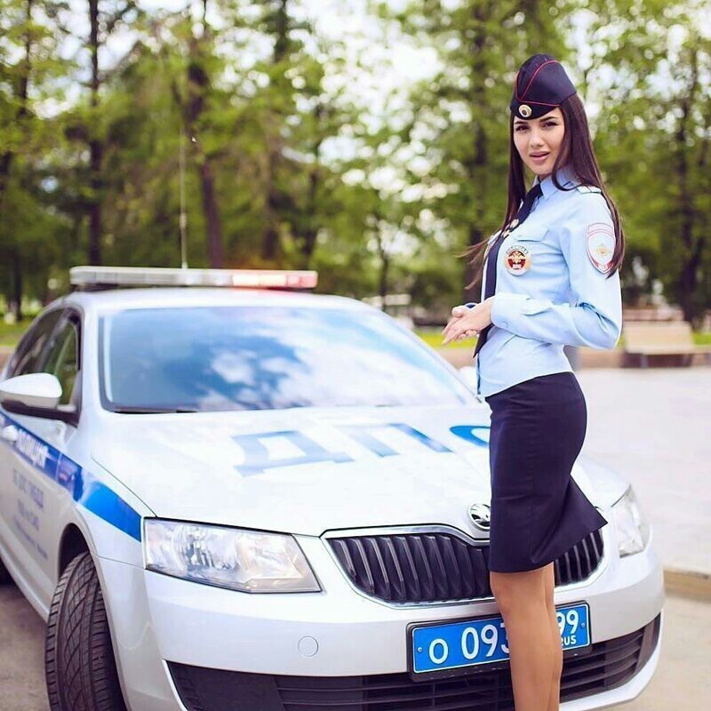 The best personnel of the traffic police - Girls, Traffic police, Longpost