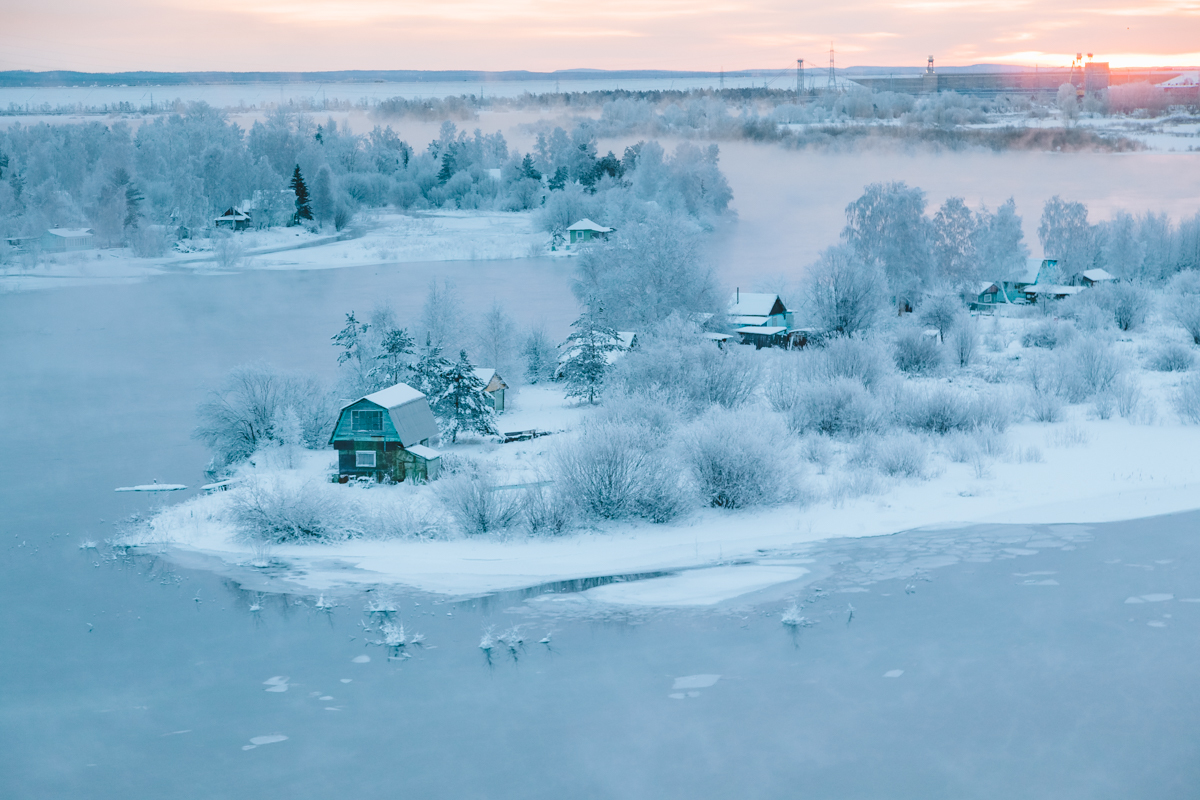 Irkutsk. City center. Dawn - My, Irkutsk, Siberia, Winter, The photo, dawn, Snow, Russia