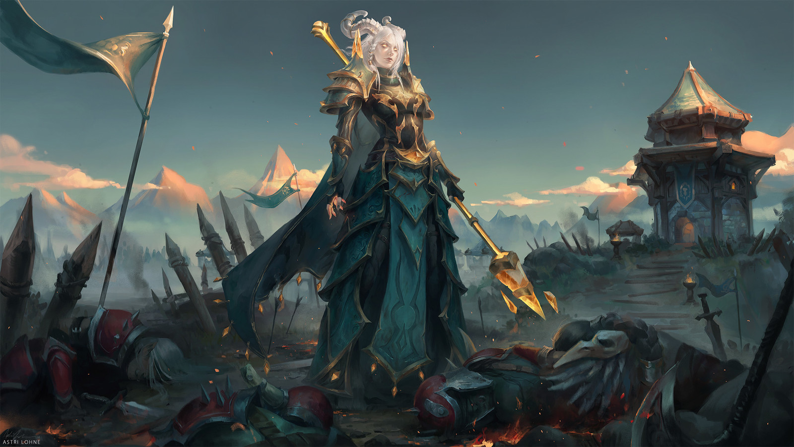 Lightforged Draenei - Draenei, Illuminated drains, Mage, Wow, Blizzard, Art, Astri-Lohne