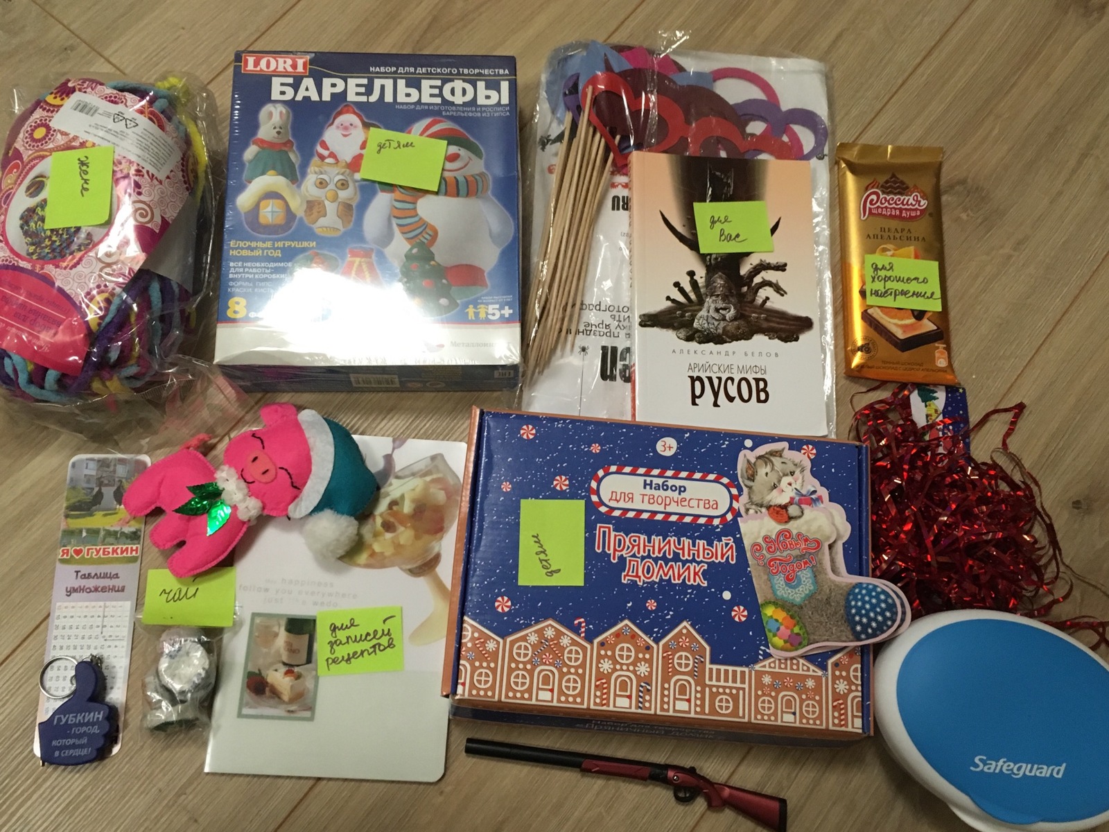 Direct exchange: Gubkin - Moscow - My, New Year's gift exchange, Gift exchange, Gift exchange report, Longpost, Secret Santa